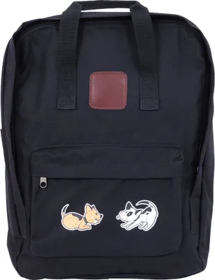 Produktbild von Biggdesign Dogs Rucksack, geräumiger Schulrucksack, Tagesrucksack für Jeden Anlass, Uni, Arbeit, Wandern, Wasserdicht, Vielseitiges Handtasche, Uni, Schwarz