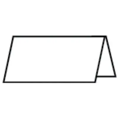 Produktbild von Tischkarte Paperado 10x10cm weiß RÖSSLER 16403009 220g