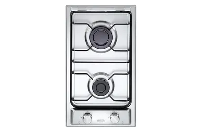 Image de DeLonghi I 23 D Table de cuisson à gaz encastrable, 30 cm, inox, 2 brûleurs