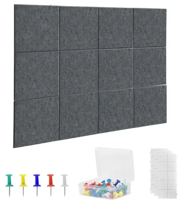 Produktbild von Große Filz-Pinnwand - 120 x 90 cm mit 12 Korkplatten