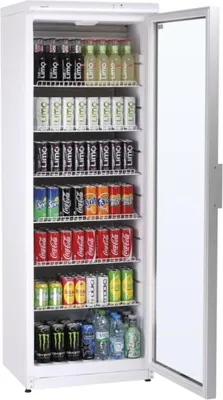 Zdjęcie produktu dla KBS CD 350, Chłodziarka sklepowa, Wolnostojący, Biały, Plastik, Stal, Prawy, 350 l