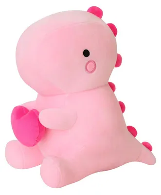Produktbild von Plüschdinosaurier mit Herz, rosa, 30 cm