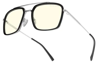 Produktbild von GUNNAR Gaming- und Computerbrille | Barron Edition |Edelstahlrahmen, Linsentnung: klar (blockt 35% Blaulicht & 100% UV-Licht) | Patentierte Linse | Reduziert Augenbelastung & Trockenheit