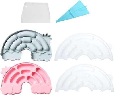 Produktbild von 2 Packungen Silikonformen Mit Deckel Für Wurstfinger-Keks-Puff, Ovale Silikon-Eiswürfel, Ovale Schokoladenriegel-Silikonformen, Schokoriegel-Formen, Herstellung Von Proteinriegeln