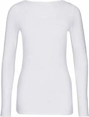 Produktbild von Marc Cain Rundhals Langarmshirt, Weiss uni 2002-99-02877