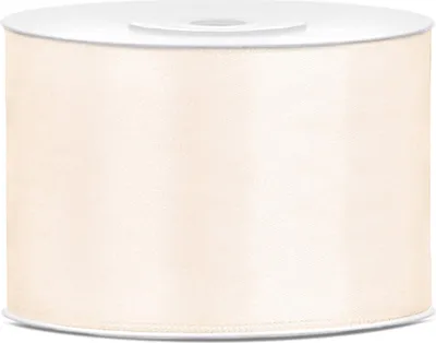 Immagine prodotto di Nastro regalo in raso crema 25 m 50 mm di larghezza