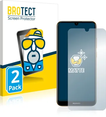 Produktbild von 2x BROTECT Schutzfolie für Huawei Y6 2019 / Y6 Pro 2019 Displayschutz Displayschutzfolie Folie Matt Entspiegelungsfolie