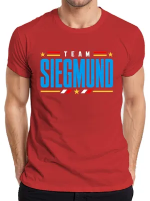 Produktbild von Team Siegmund Heimat Stolz Patriotismus Statement Sarkasmus Herren T-Shirt, Rot, L