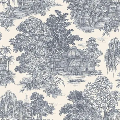 Immagine prodotto di Holden Décor - Tapete "Osterley Gardens Toile" AG3901 (10 m x 53 cm) (Blau)