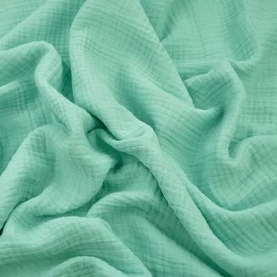 Produktbild von Baumwoll-Musselin Double Gauze pastellmint (Pastel Blue)
