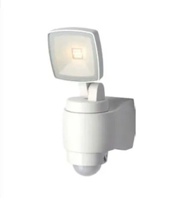 Produktbild von LED Außenleuchte Bewegungsmelder Weiß IP44 wetterfest AMINA Wandlampe Strahler Sensor Haus Fassade