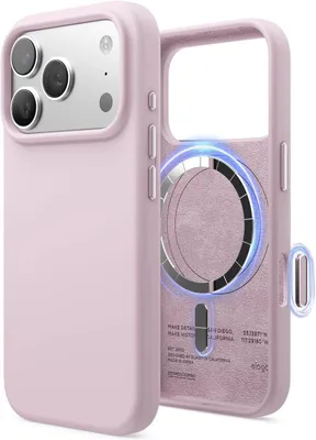 Image de Elago Étui en silicone MagSafe pour iPhone 17 Pro, violet clair