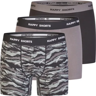 Produktbild von Happy Shorts Herren Boxer Jersey 3-Pack  sortiert 1 - Größe L