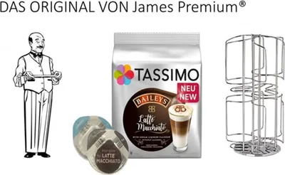 Produktbild von Tassimo Kapselhalter plus Baileys Latte Macchiato 16 Kapseln für Tassimo