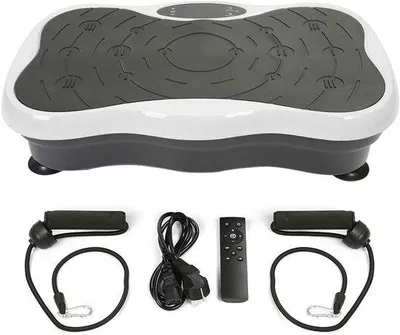 Productafbeelding van Fitness Trilplaat - Body Trainer - Thuistraining - Met Bluetooth Speakers - 120 kg Max - Zwart