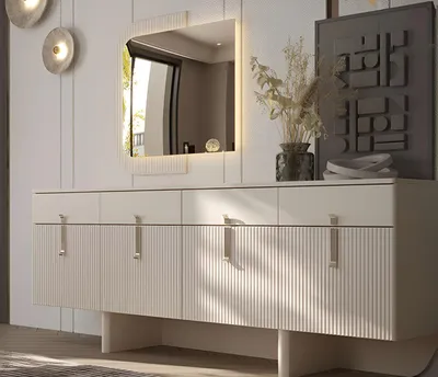 Immagine prodotto di Moderno tavolino con specchio e dettagli eleganti Mobili di alta qualità
