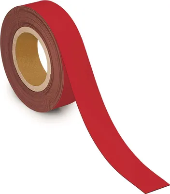 Produktbild von MAUL Kennzeichnungsband Metall 1 Stück 42 g/cm ² magnetisch kunststoffbeschichtet beschriftbar 10 m x 4 cm x 1 mm rot