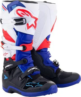 Zdjęcie produktu dla boty TECH 7, ALPINESTARS (černá/tmavě modrá/červená/bílá, vel. 39)