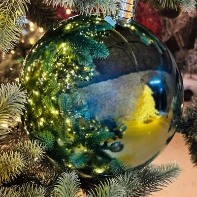 Obrázek produktu pro DECOLED Plastová koule, pr. 30 cm, světle modrá, lesklá, UV
