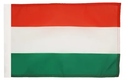 Ungarn-Flagge 45x30 cm, Polyester 100D, mit Masttasche