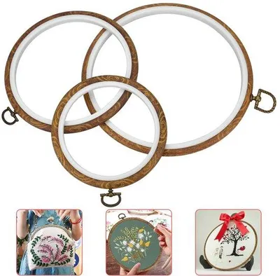 Produktbild von Kunststoff-Borduurrahmen-Set-Mini-3er-Set