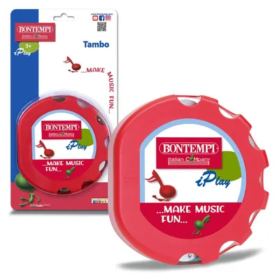 Produktbild von Bontempi 541832 Tamburin, Mehrfarbig