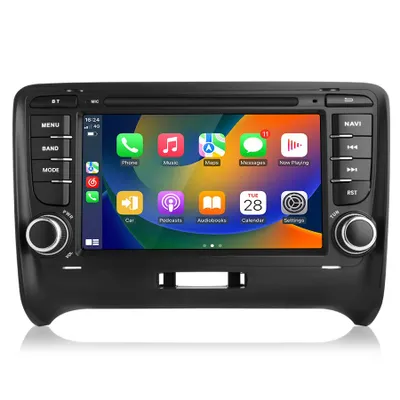 Image de 2+32G carplay android auto Für Audi TT mk2 2006-2012 Autoradio GPS 7''Navi Wifi BT Android13 SWC 4kern USB GPS