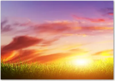 Produktbild von Tulup® Leinwandbild - 100x70 cm - Wandkunst - Drucke auf Leinwand - Leinwanddruck  - Landschaften - Mehrfarbig - Sonnenuntergang