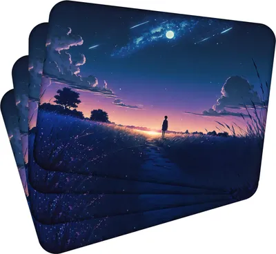 Obrázek produktu pro Sada 4 prostírání 40x30 cm Anime 1 prostírání Omyvatelné - žáruvzdorný korkový podklad odolává teplotám 100 °C