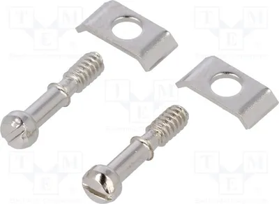Imagen del producto de Juego de 5 tornillos para conectores D-Sub. Tornillos: 15 mm, rosca UNC1. Accesorios para conectores D-Sub