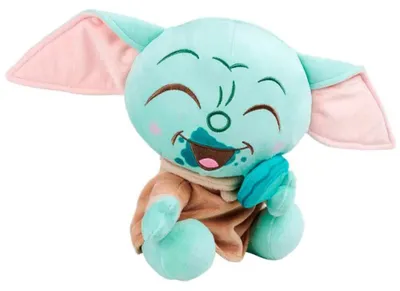 Image de Peluche STAR WARS Grogu avec pop-corn 25 cm