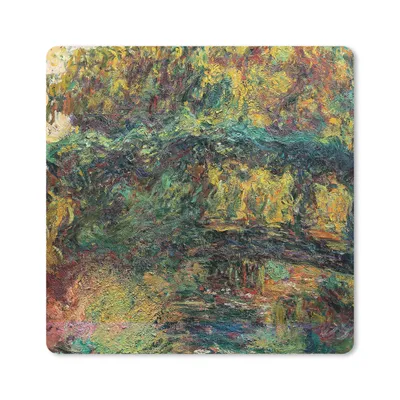 Produktbild von MuchoWow® Mauspad Mousepad Die japanische Brücke - Claude Monet 20x20 cm - Mousepads - Maus Mat - Pad - Mausunterlage - Desk Mat - Bureauartikeln