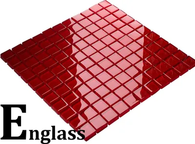 Immagine prodotto di Mosaico di vetro rosso, tessere di mosaico rosse per cucina e bagno con lucentezza