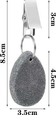 Immagine prodotto di 8 pesi per tovaglie in marmo naturale con clip - per esterni - pesi per tovaglie in marmo - tovaglie.