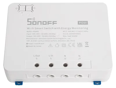 Produktbild von WiFi Schalter Stromzähler SONOFF POWR3 25A Weiß