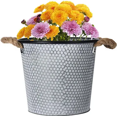Zdjęcie produktu dla Embos metalowy pojemnik na doniczkę 22x22x26cm, duży