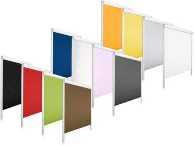 Immagine prodotto di Tenda a rullo termica per camera da letto - L100 x A150 cm - Verde - Sistema a cassonetto - Installazione senza forature