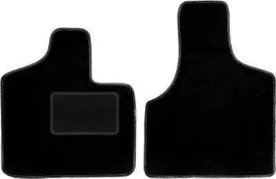 Image de Tapis de sol avant velours sur-mesure pour Chrysler Voyager III (2001-2007, 7 personnes) noir, jeu 2 pièces, fixations - STANDRAD