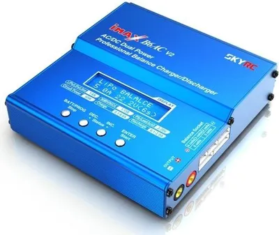 Produktbild von SKYRC Lader B6 AC V2 6A 50W 1-6s LiPo/LiFe mit 220V Netzteil 135x144x36mm