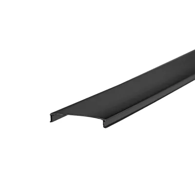 Produktbild von MasterLED LED Profil Abdeckung GK 12 mm 2 m Schwarz Polycarbonat