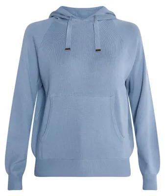 Immagine prodotto di CALEY Felpa con cappuccio da donna in maglia - Blu, XL