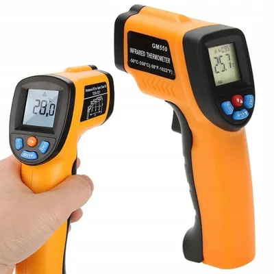 Produktbild von -50 bis +550° IR Thermometer Infrarot Pyrometer Laser LCD 12:1 Temperatur bis 550°C Messgerät