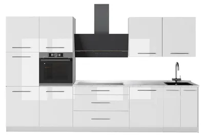 Immagine prodotto di Cucina componibile Vicco Fame-Line Bianco lucido/Bianco 340 cm senza piano di lavoro, Model 64642