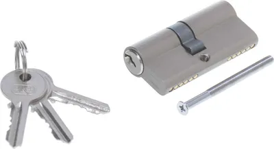 Produktbild von Aqbau® Schließzylinder Profilzylinder 25/40 mm Nickel/Satina