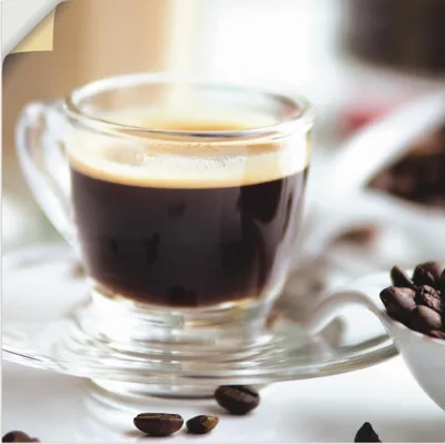 Produktbild von ARTland Wandbild, selbstklebend Frischer Espresso Genuss Größe: 30x30 cm