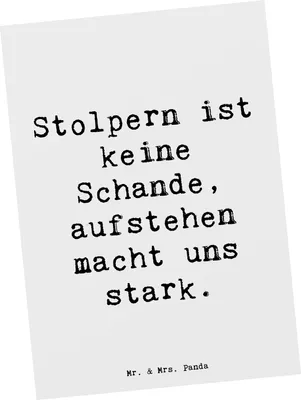 Produktbild von Mr. & Mrs. Panda Postkarte Spruch Aus Fehlern lernen - Weiß - Geschenk, Stärke, Ansichtskarte, Trost, daraus, Hoffnung, Grußkarte, Zuversicht, Vertrauem, Postkarten