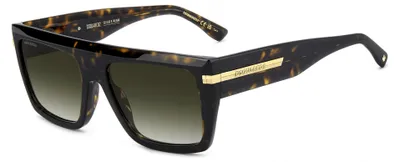 Produktbild von Dsquared2 D2 0177/S Havana 56/18/145 Herren Sonnenbrillen