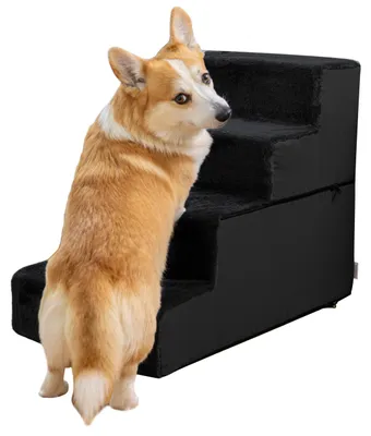 Image de Escalier pour chien pour accéder au lit, avec 4 marches et housse amovible