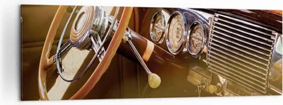Produktbild von Bild auf Leinwand - Leinwandbild - Einteilig - Auto Retro Vintage - 160x50cm - Wand Bild - Wanddeko - Wandbilder - Leinwanddruck - Bilder - Wanddekoration - Leinwand bilder - Wandbild - AB160x50-4939