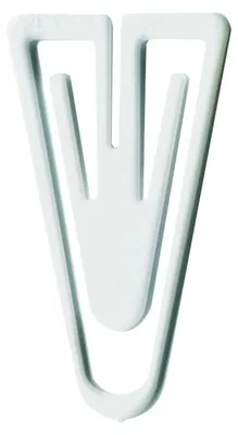 Produktbild von Büroklammern Plastiklips 60mm VE=75 Stück weiß